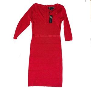 Red Body Con Dress